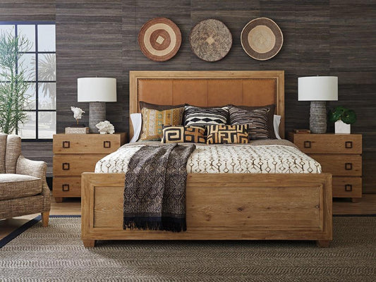 Tommy Bahama Home - Los Altos Antilles Upholstered Panel Bed Queen - 566-143C veiw 2