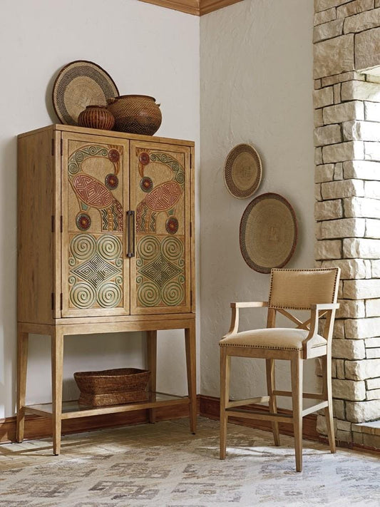 Tommy Bahama Home - Los Altos Cameroon Bar Cabinet - 566-961C veiw 2