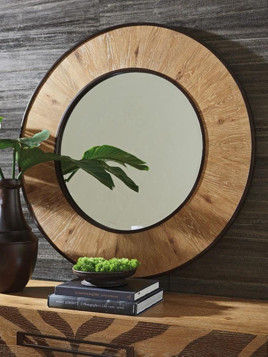 Tommy Bahama Home - Los Altos Carins Round Mirror - 566-201 veiw 2