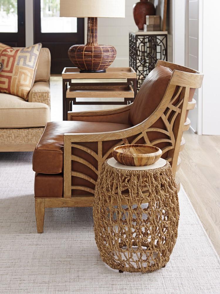 Tommy Bahama Home - Los Altos Madrid Woven Accent Table - 566-954 veiw 2