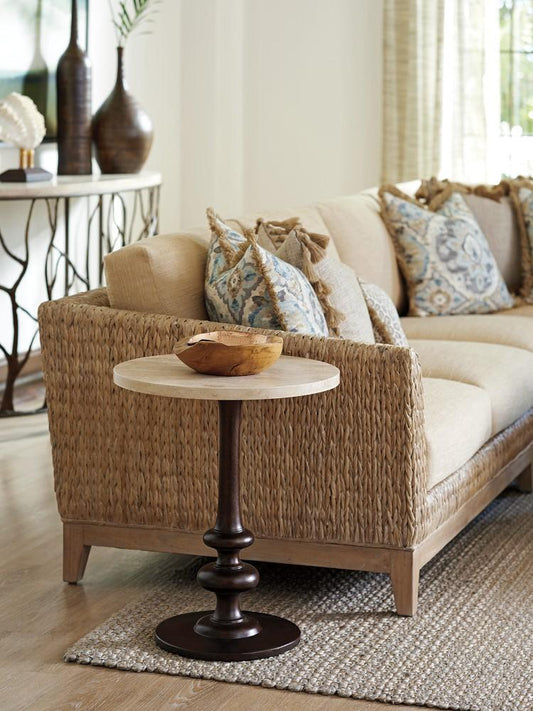 Tommy Bahama Home - Los Altos Marshall Stone Top Round End Table - 566-953 veiw 2