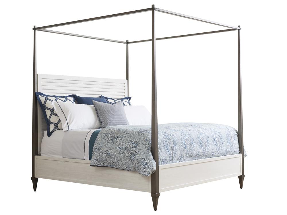 Tommy Bahama Home - Ocean Breeze Coral Gables Poster Bed 5/0 Queen, Caribbean Sands - 570-173C veiw 1