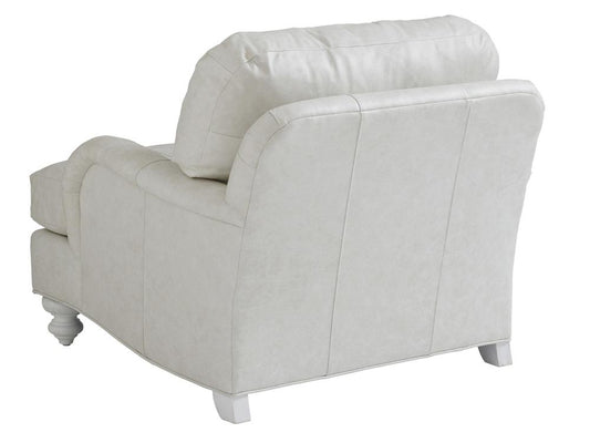 Tommy Bahama Home - Ocean Breeze Gilmore Leather Arm Chair, White - LL7745-11-40 veiw 2