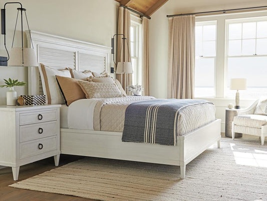 Tommy Bahama Home - Ocean Breeze Royal Palm Louvered Bed 6/6 King, Caribbean Sands - 570-144C veiw 2
