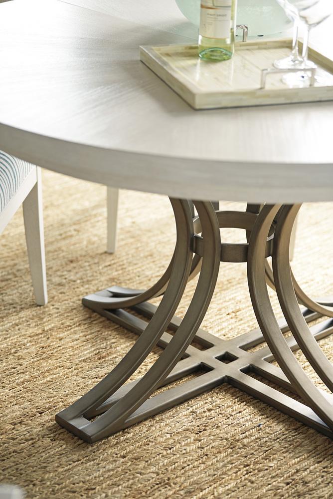 Tommy Bahama Home - Ocean Breeze Savannah Round Dining Table, Caribbean Sands - 570-875C veiw 3