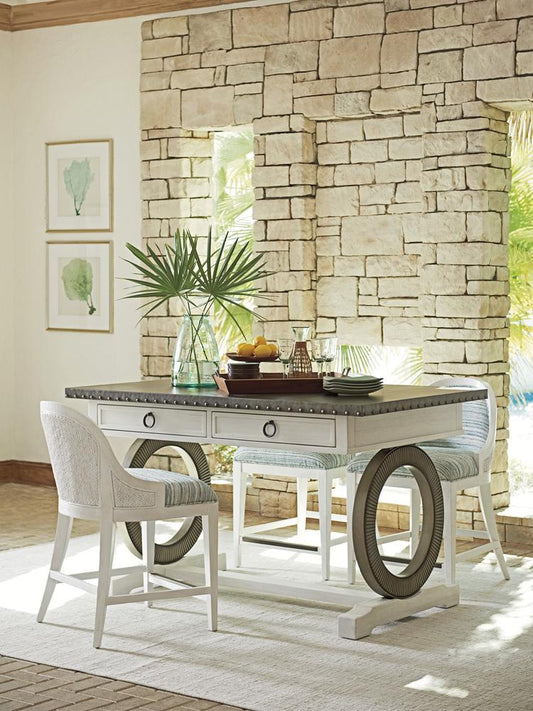 Tommy Bahama Home - Ocean Breeze Sawgrass Bistro Table, Caribbean Sands - 570-873 veiw 2
