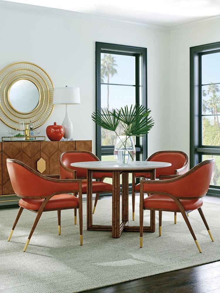 Tommy Bahama Home - Palm Desert Arcadia Marble Top Breakfast Table, Sonoran - 575-870C veiw 3