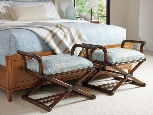 Tommy Bahama Home - Palm Desert Echo Beach Bench, Caribbean Sunset - 1206-44-41 veiw 2