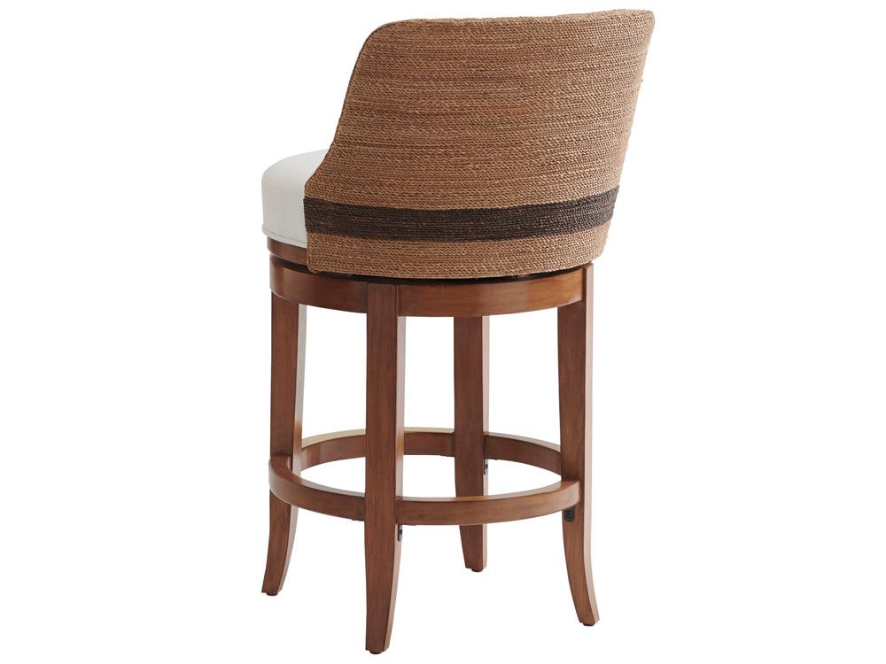 Tommy Bahama Home - Palm Desert Kipton Swivel Counter Stool, Sonoran - 575-895-01 veiw 3