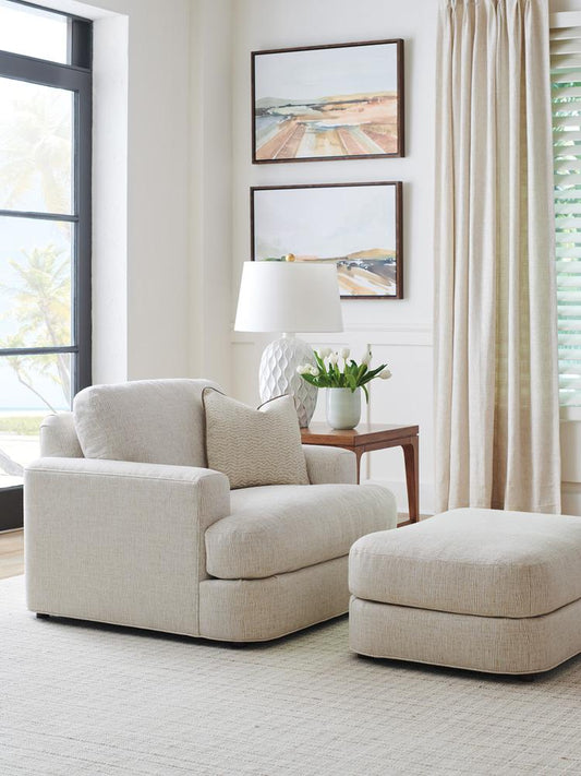 Tommy Bahama Home - Palm Desert Lansing Ottoman, Beige - 7295-44-40 veiw 2