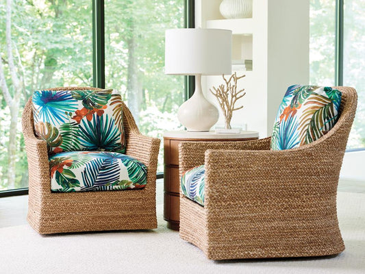 Tommy Bahama Home - Palm Desert Soren Swivel Chair, Sonoran - 1934-11SW-41 veiw 2