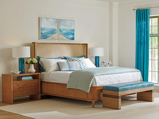 Tommy Bahama Home - Palm Desert Villa Park Upholstered Bed Queen, Sonoran - 575-143C veiw 2