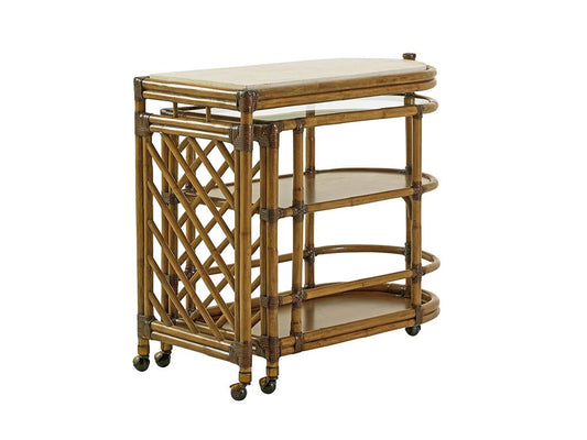 Tommy Bahama Home - Twin Palms Cable Beach Bar Cart - 558-862 veiw 2