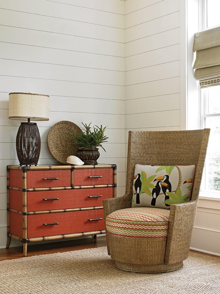 Tommy Bahama Home - Twin Palms Red Coral Chest - 559-624 veiw 7