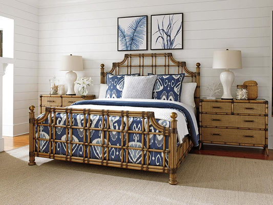 Tommy Bahama Home - Twin Palms St. Kitts King Rattan Bed - 558-144C veiw 2