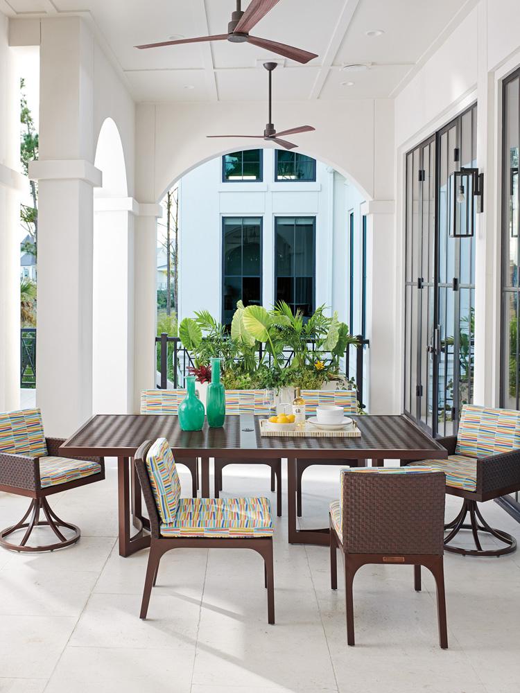 Tommy Bahama Outdoor - Abaco Rectangular Dining Table, Medium Brown - 3420-876C veiw 3