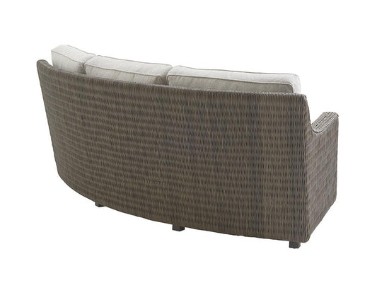 Tommy Bahama Outdoor - Cypress Point Ocean Terrace Curved Sectional Armless Sofa, Dark Brown - 3900-82L-41 veiw 2
