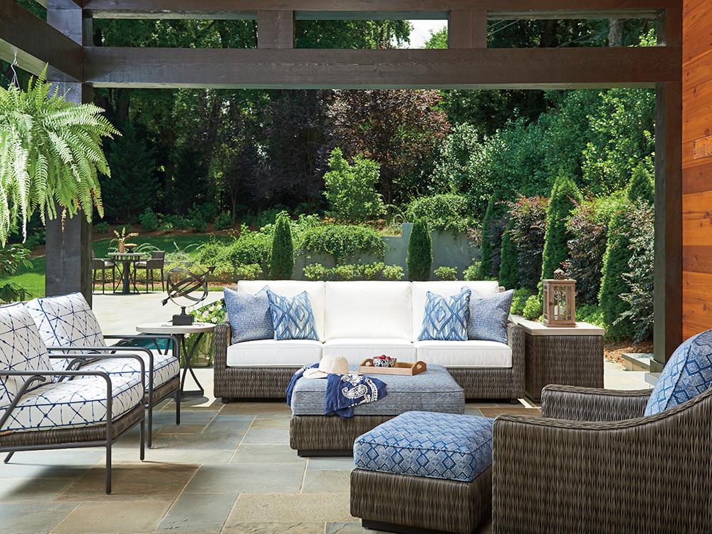 Tommy Bahama Outdoor - Cypress Point Ocean Terrace Long Sofa Blue - 3900-33-41 veiw 3