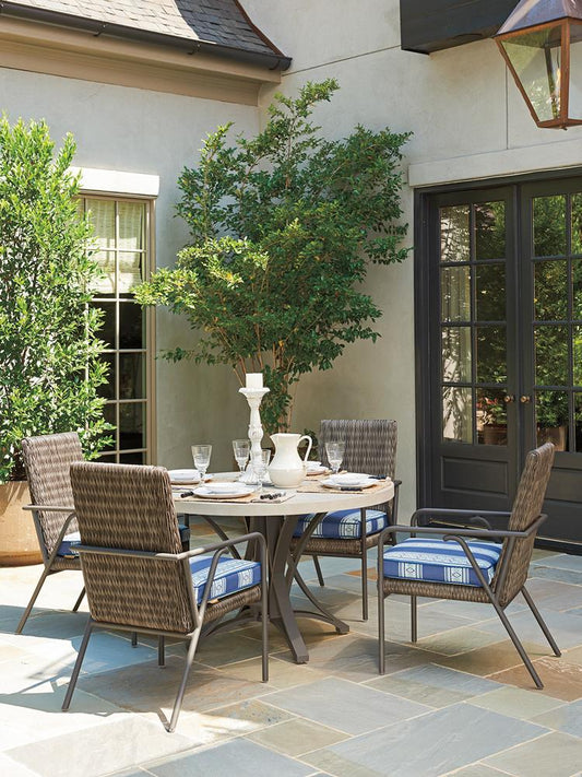 Tommy Bahama Outdoor - Cypress Point Ocean Terrace Round Dining Table With Weatherstone Top - 3900-875C veiw 2