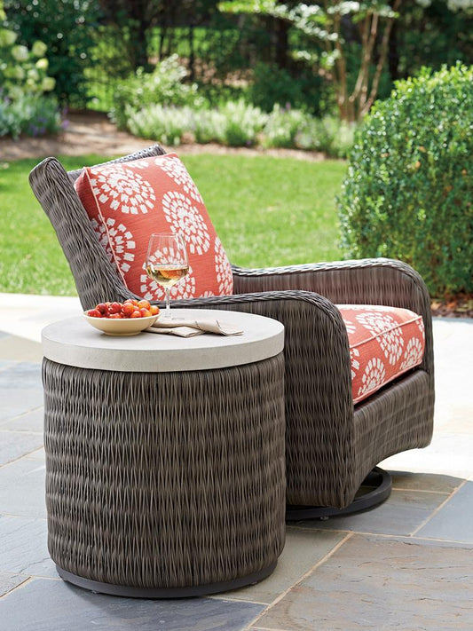 Tommy Bahama Outdoor - Cypress Point Ocean Terrace Round End Table with Weatherstone Top - 3900-953 veiw 2