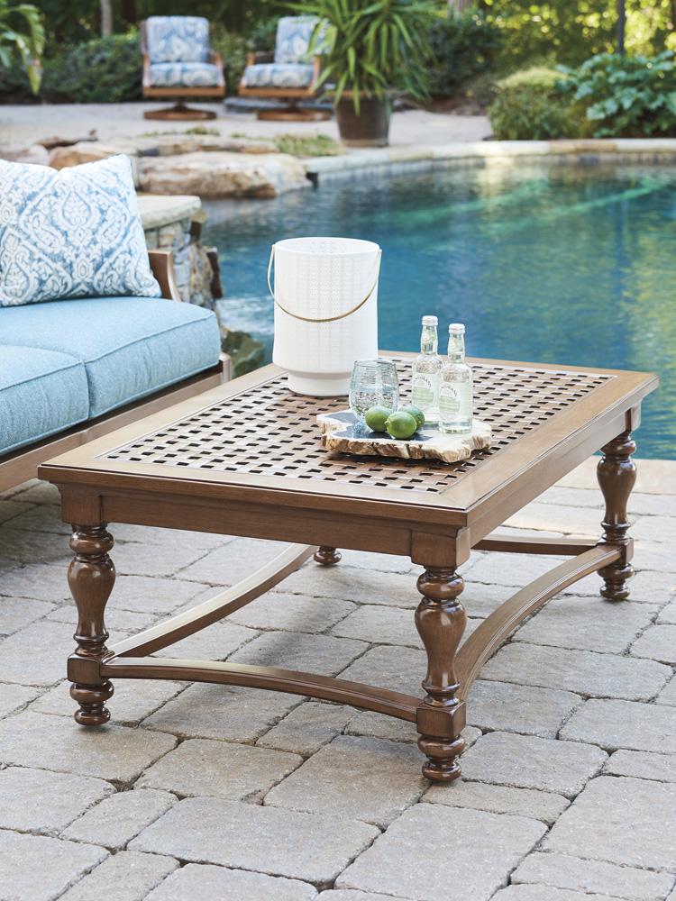 Tommy Bahama Outdoor - Harbor Isle Rectangular Cocktail Table, Walnut - 3935-945 veiw 2