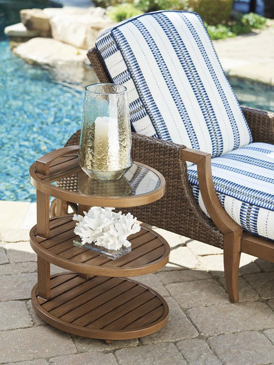 Tommy Bahama Outdoor - Harbor Isle Tiered End Table, Walnut - 3935-958 veiw 2
