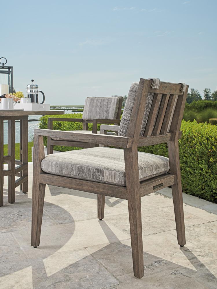 Tommy Bahama Outdoor - La Jolla Arm Dining Chair, Taupe - 3950-13-40 veiw 3