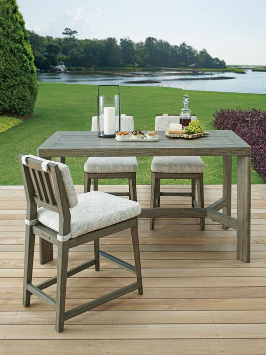 Tommy Bahama Outdoor - La Jolla High/Low Bistro Table, Taupe - 3950-873 veiw 2