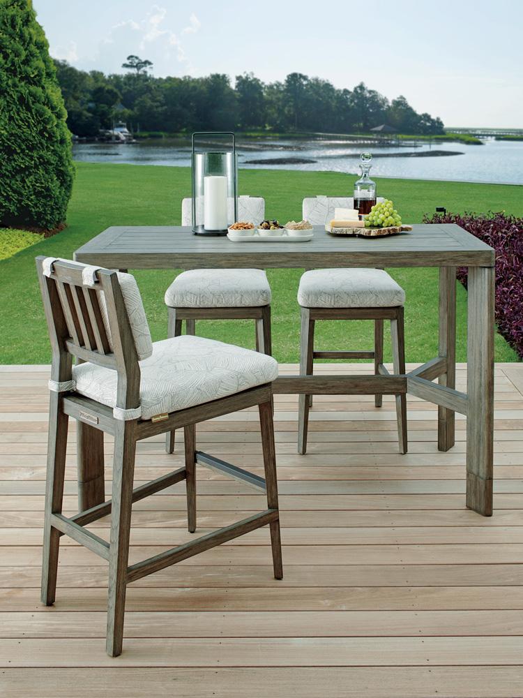 Tommy Bahama Outdoor - La Jolla High/Low Bistro Table, Taupe - 3950-873 veiw 3