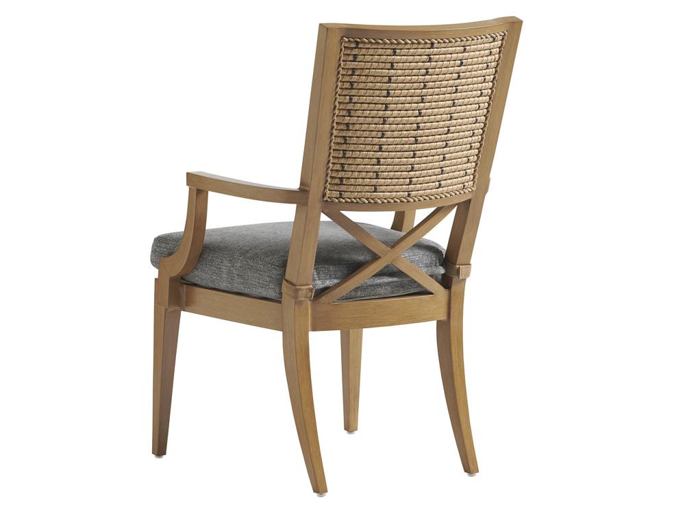 Tommy Bahama Outdoor - Los Altos Valley View Arm Dining Chair, Light Brown - 3930-13-40 veiw 3