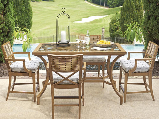 Tommy Bahama Outdoor - Los Altos Valley View Bistro Table, Light Brown - 3930-873 veiw 2