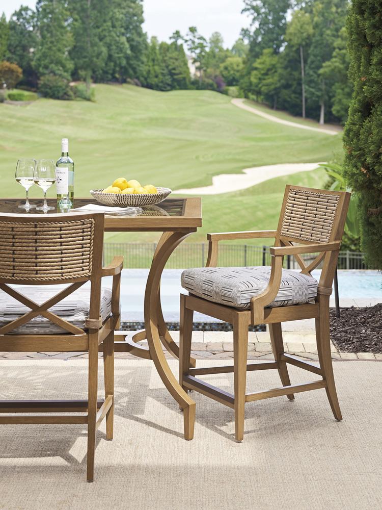 Tommy Bahama Outdoor - Los Altos Valley View Bistro Table, Light Brown - 3930-873 veiw 3