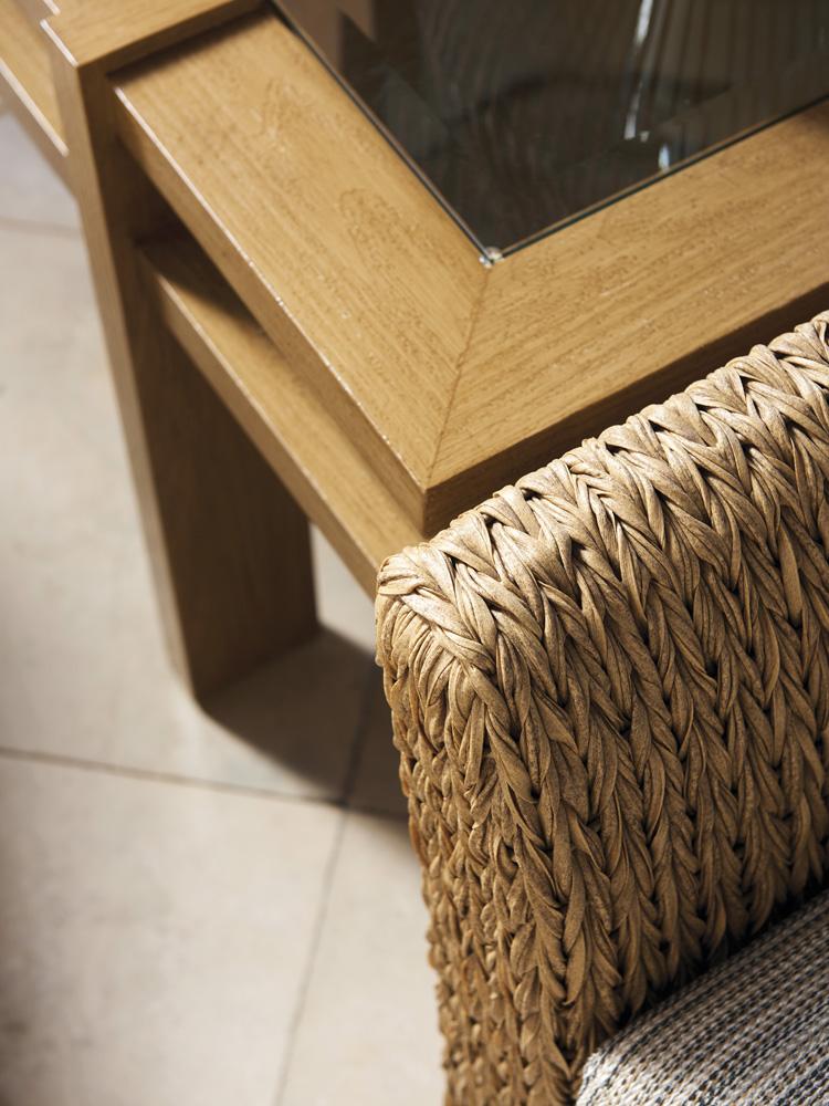 Tommy Bahama Outdoor - Los Altos Valley View Square End Table, Light Brown - 3930-957 veiw 3