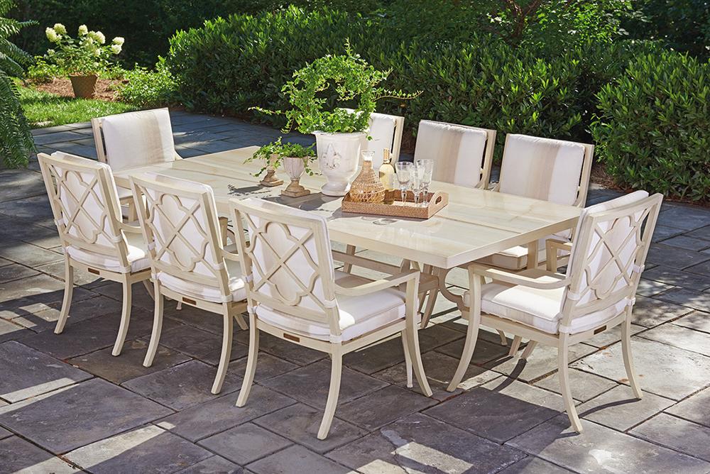 Tommy Bahama Outdoor - Misty Garden Rectangular Dining Table With Porcelain Top - 3239-877C veiw 3