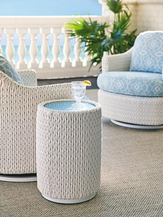 Tommy Bahama Outdoor - Ocean Breeze Promenade Accent Table, White - 3460-952 veiw 2