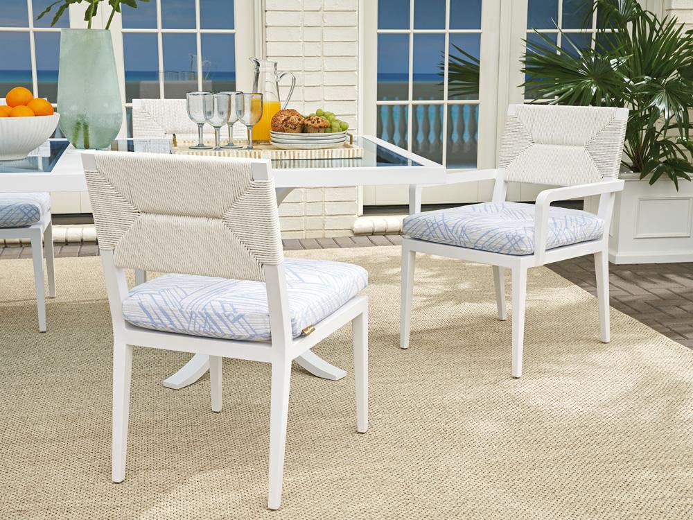 Tommy Bahama Outdoor - Ocean Breeze Promenade Arm Dining Chair, White - 3460-13-40 veiw 3
