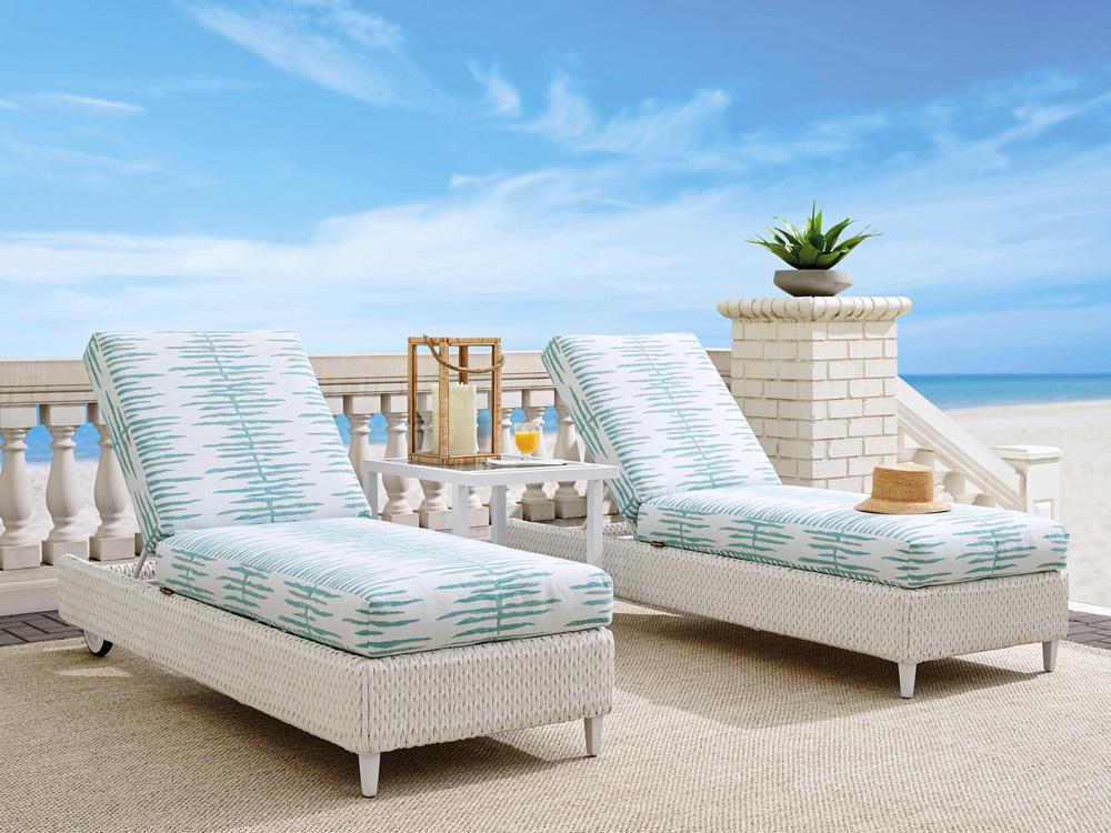 Tommy Bahama Outdoor - Ocean Breeze Promenade Chaise, White - 3460-75-40 veiw 3
