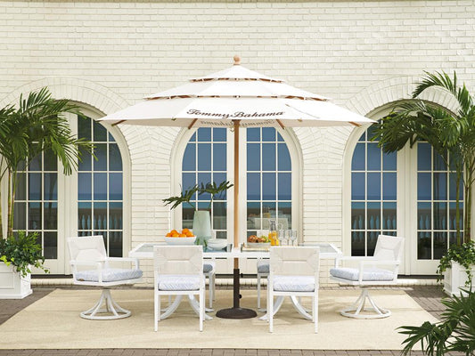 Tommy Bahama Outdoor - Ocean Breeze Promenade Rectangular Dining Table, White - 3460-876C veiw 2