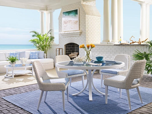 Tommy Bahama Outdoor - Ocean Breeze Promenade Round Dining Table, White - 3460-870C veiw 2
