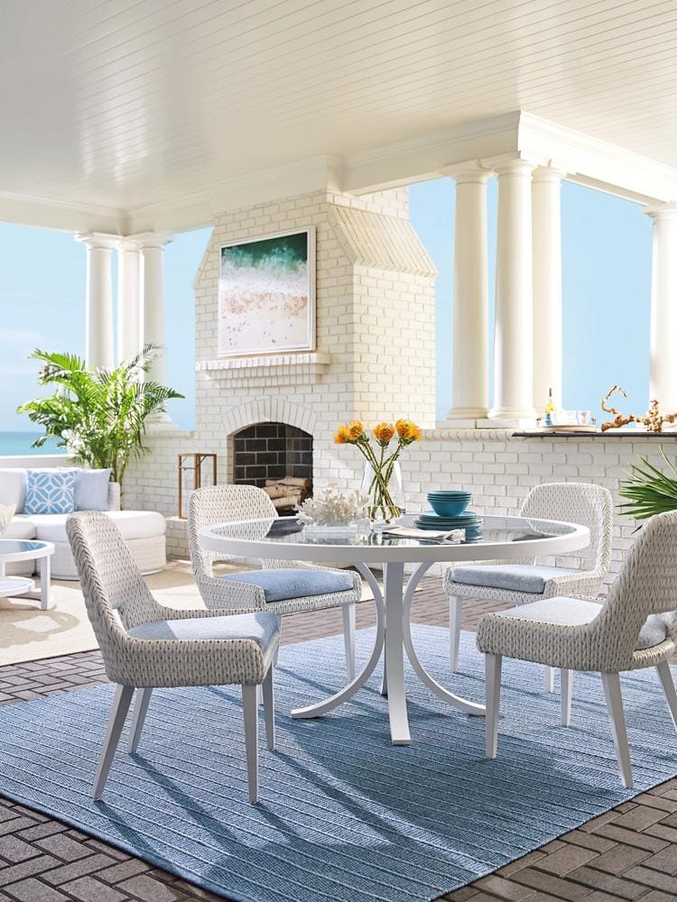 Tommy Bahama Outdoor - Ocean Breeze Promenade Round Dining Table, White - 3460-870C veiw 3