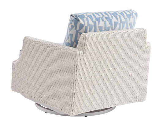 Tommy Bahama Outdoor - Ocean Breeze Promenade Swivel Glider Lounge Chair, White - 3460-11SG-40 veiw 2