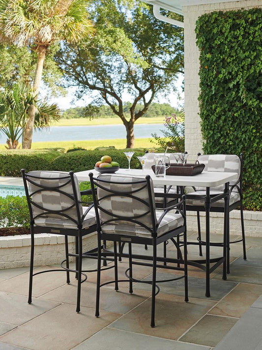 Tommy Bahama Outdoor - Pavlova High/Low Bistro Table, Graphite - 3910-873 veiw 2