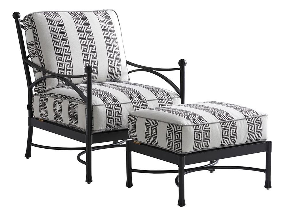 Tommy Bahama Outdoor - Pavlova Ottoman, Graphite - 3910-44-40 veiw 3