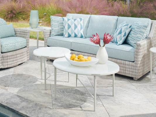 Tommy Bahama Outdoor - Seabrook Bunching Cocktail Table, Ivory - 3430-947C veiw 2