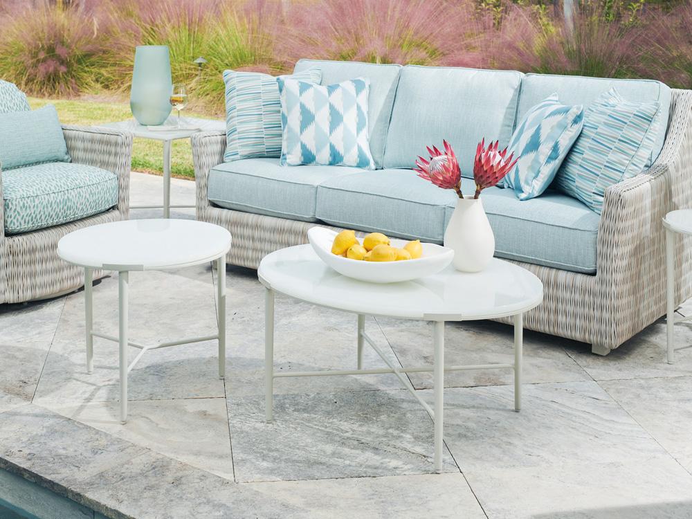 Tommy Bahama Outdoor - Seabrook Bunching Cocktail Table, Ivory - 3430-947C veiw 3