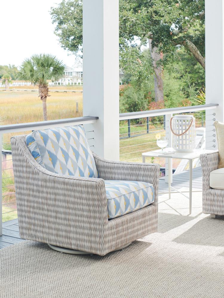 Tommy Bahama Outdoor - Seabrook End Table, Ivory - 3430-954C veiw 3