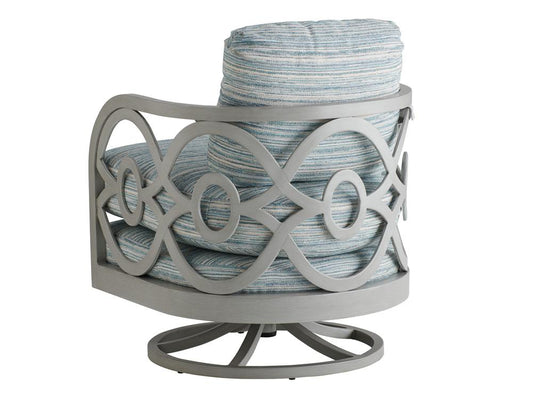 Tommy Bahama Outdoor - Silver Sands Occasional Swivel Chair, Gray - 3945-09SW-40 veiw 2