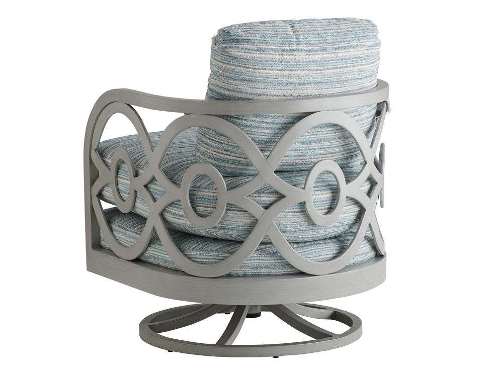 Tommy Bahama Outdoor - Silver Sands Occasional Swivel Chair, Gray - 3945-09SW-40 veiw 2