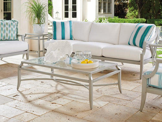 Tommy Bahama Outdoor - Silver Sands Rectangular Cocktail Table, Gray - 3945-945 veiw 2
