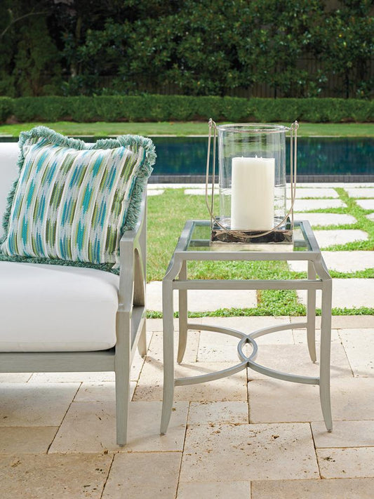 Tommy Bahama Outdoor - Silver Sands Rectangular End Table, Gray - 3945-955 veiw 2